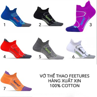 Tất Vớ thể thao Nam Nữ Features - 100% cotton- hàng chuẩn xuất