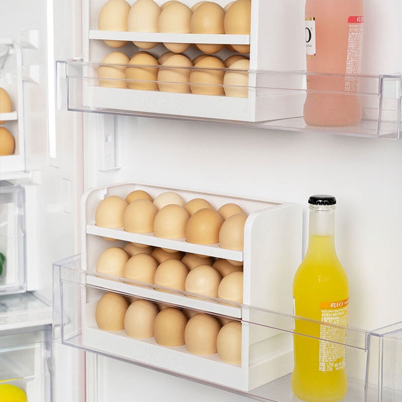 ONLY HOUSE Hộp Đựng Trứng Nắp Lật Phân Loại Đặc Biệt Chống Rơi Cho Tủ Lạnh Nhà Bếp