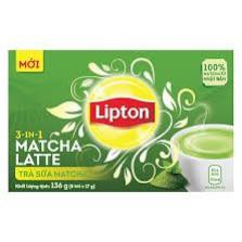 (Hộp 8 gói x 17g)Trà Lipton Matcha Latte 136g