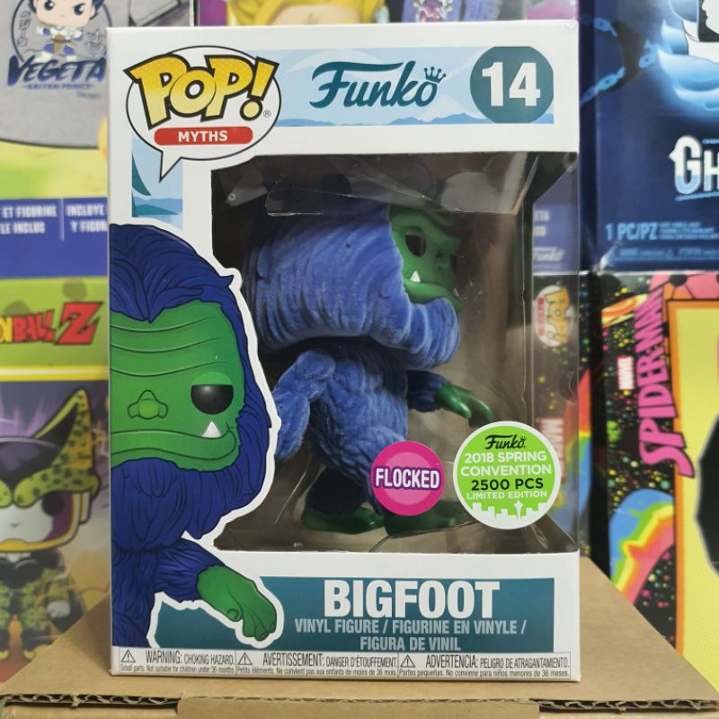 Đồ chơi mô hình funko pop 14 Bigfoot (Flocked) (Blue &amp; Green) - Myths