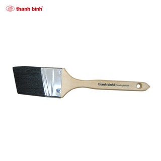 Cọ sơn đầu xéo lông đen Thanh Bình - Cọ sơn chuyên dụng đi nét, cắt góc tường