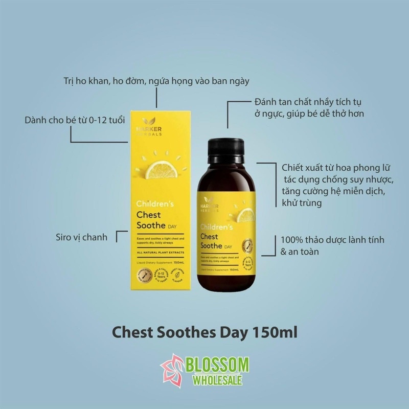 Siro Harker Chest Soothe vàng 150ml