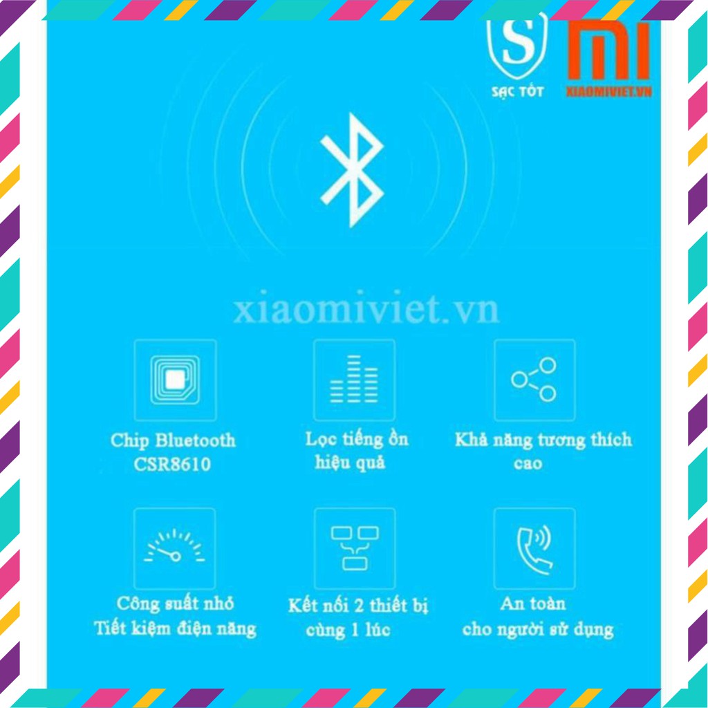 [TBinh]  Tai nghe bluetooth Xiaomi Youth version 2 BT 5.0 bản 2020 Âm thanh chất lượng - Tiết kiệm năng lượng - BH nakha