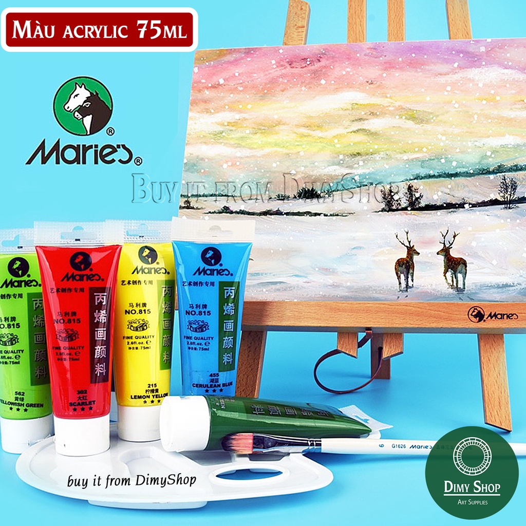 Màu Acrylic MARIE's Tuýp 75ml