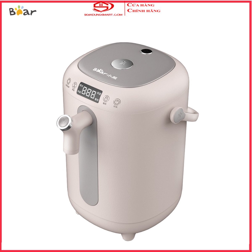 Bình Đun Nước Thủy Điện Thông Minh Bear 3L Có Tính Năng Khử Clo Và Khoá Trẻ Em An Toàn {Chính Hãng Bảo Hành 18 Tháng}