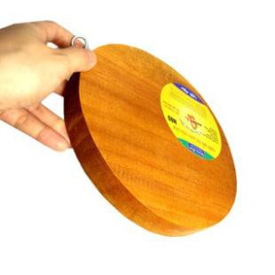 Thớt gỗ me sừn tròn dày dặn kích thước21*21*2.5cm