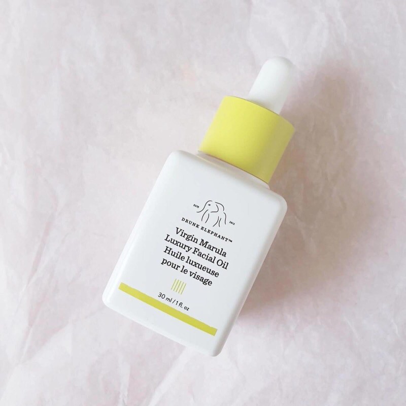 Dầu dưỡng căng bóng trẻ hoá da Drunk elephant virgin Marula luxury facial oil