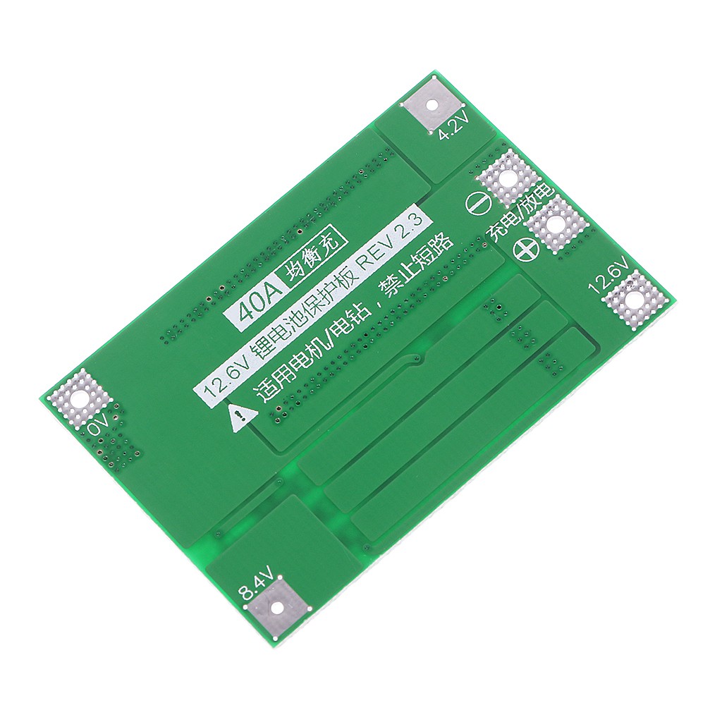 Bo mạch bảo vệ pin Lithium 3S 11.1V 12.6V 40A chuyên dụng