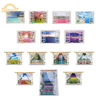 Miếng dán tường hình cửa sổ 3D