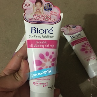 sữa rửa mặt Biore sạch nhờn lỗ chân lông nhỏ mịn
