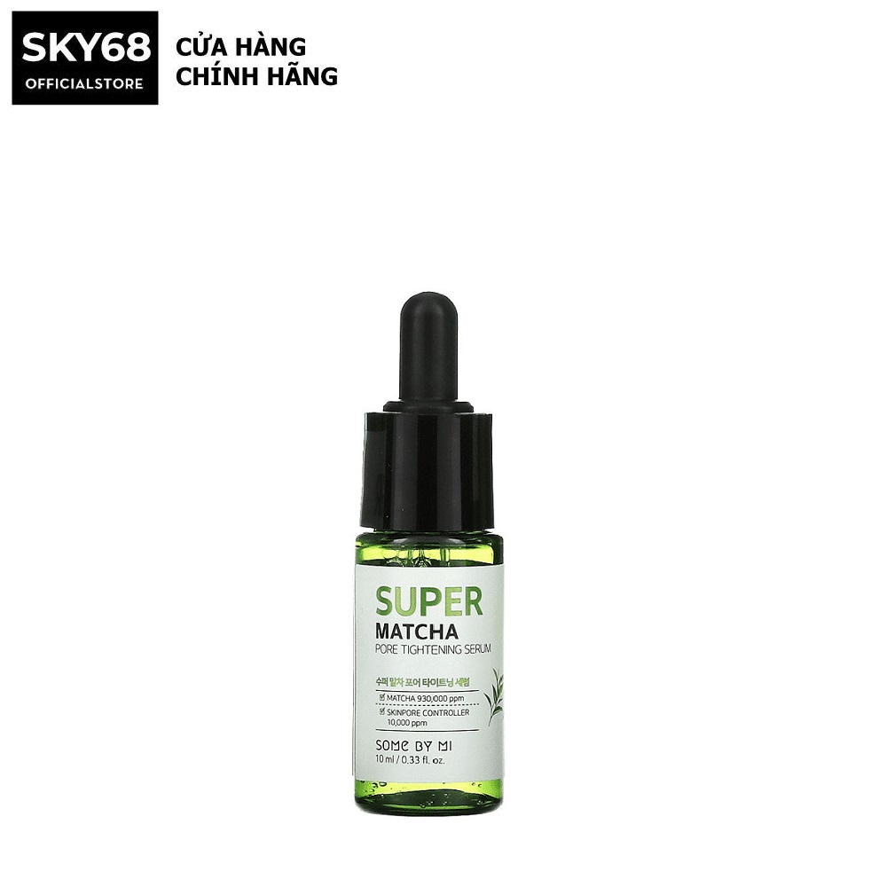 Tinh chất dưỡng da se khít lỗ chân lông Some By Mi Super Matcha Pore Tightening Serum 10ml