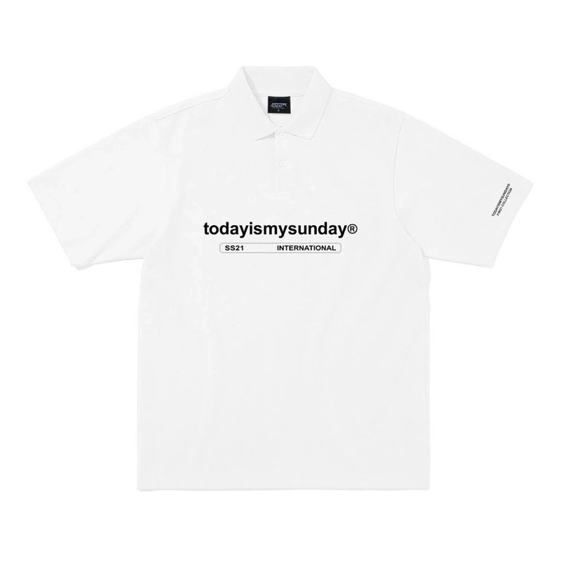 TODAYISMYSUNDAY ÁO CÓ CỔ LOGO 2021 | BigBuy360 - bigbuy360.vn