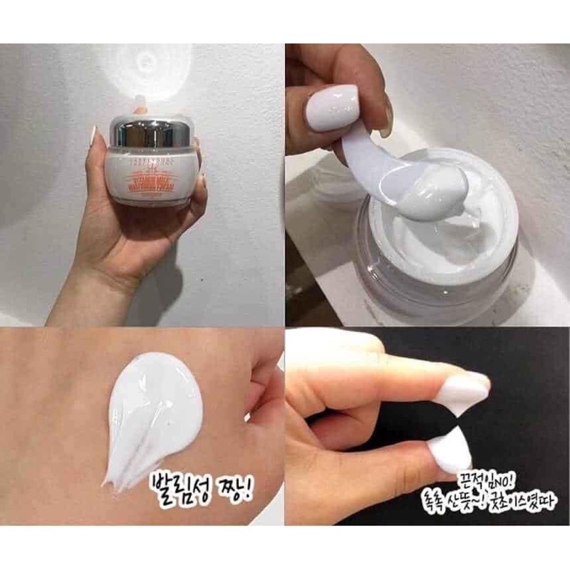 Kem dưỡng trắng da Vitamin Milk Whitening Cream của Hãng Label Young