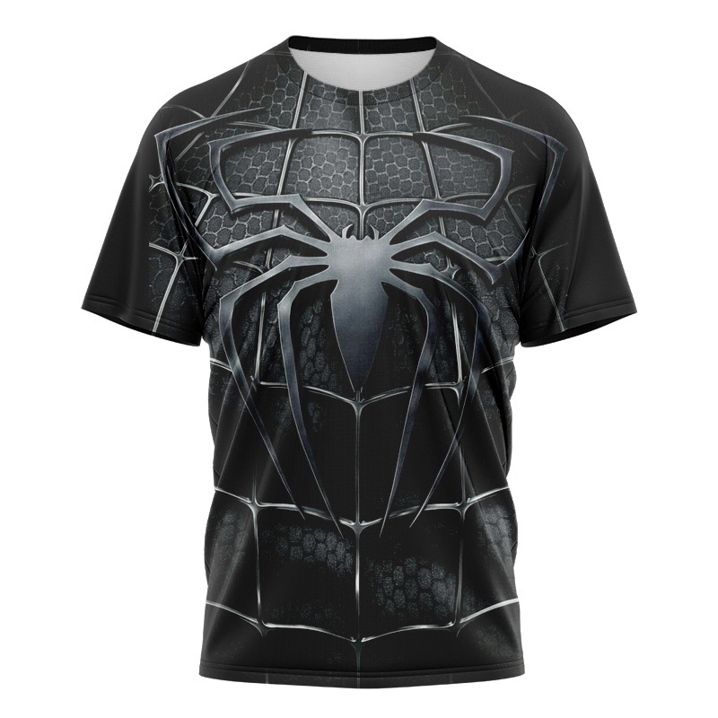 Áo Thun Tay Ngắn In Hình Người Nhện Marvel Thời Trang Cho Nam