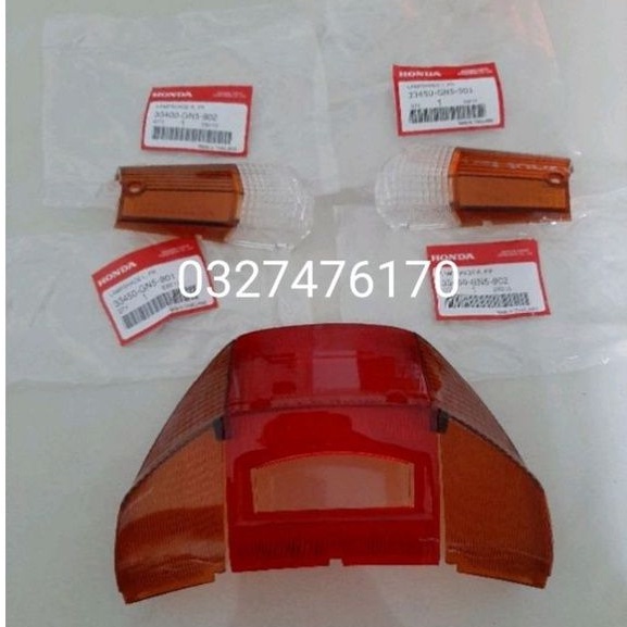 Bộ nắp chụp võ đèn hậu ,xi nhan trước sau xe DREAM thái zin
