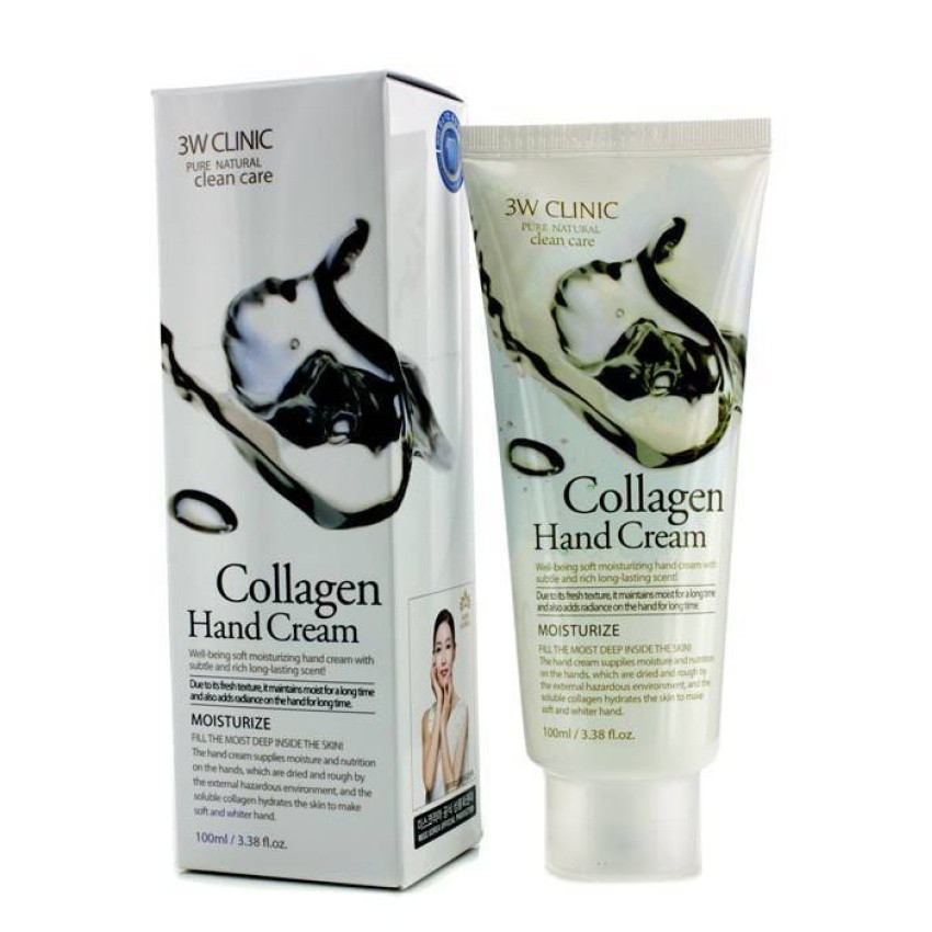 Kem Dưỡng Da Tay Collagen 3W Clinic Collagen Hand Cream 100ml