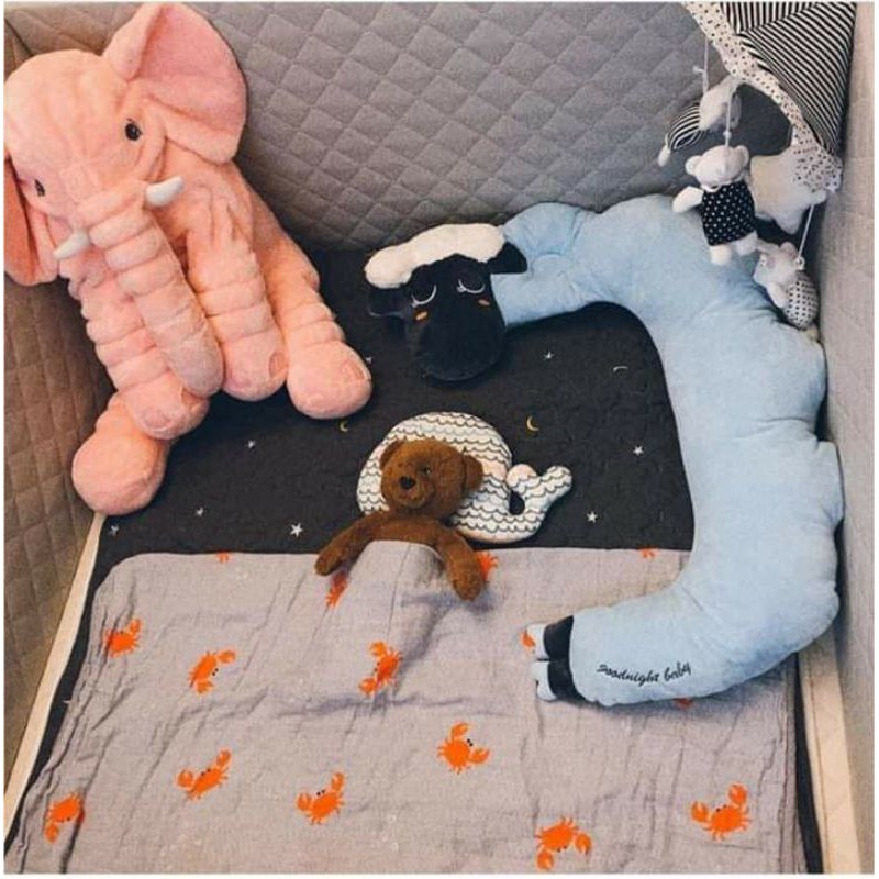 Gối chữ C gối Cừu Good Night Baby 2in1 nội địa Hàn Quốc
