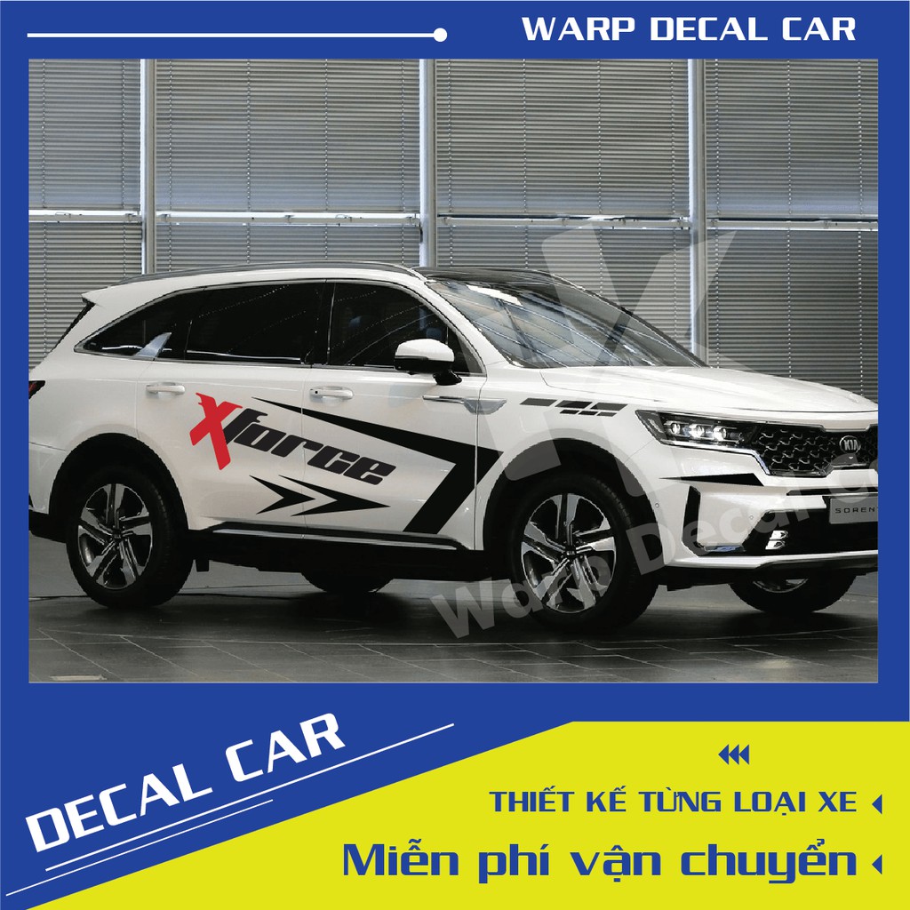 Tem xe KIA Sorento - decal Sorento phong cách thể thao