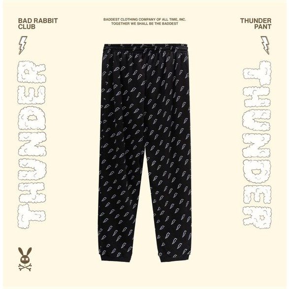 Quần Bad Rabbit THUNER PANT 100% Nỉ Cotton