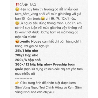 [Chính Hãng] Kem Dưỡng Da Sâm Vàng Ngọc Trai