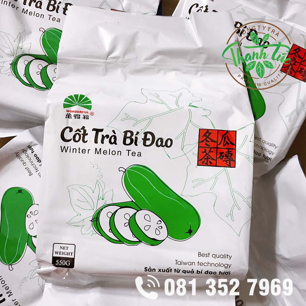 [Mã 155FMCGSALE giảm 7% đơn 500K] Cốt Trà Bí Đao Wonderful Gói 550g