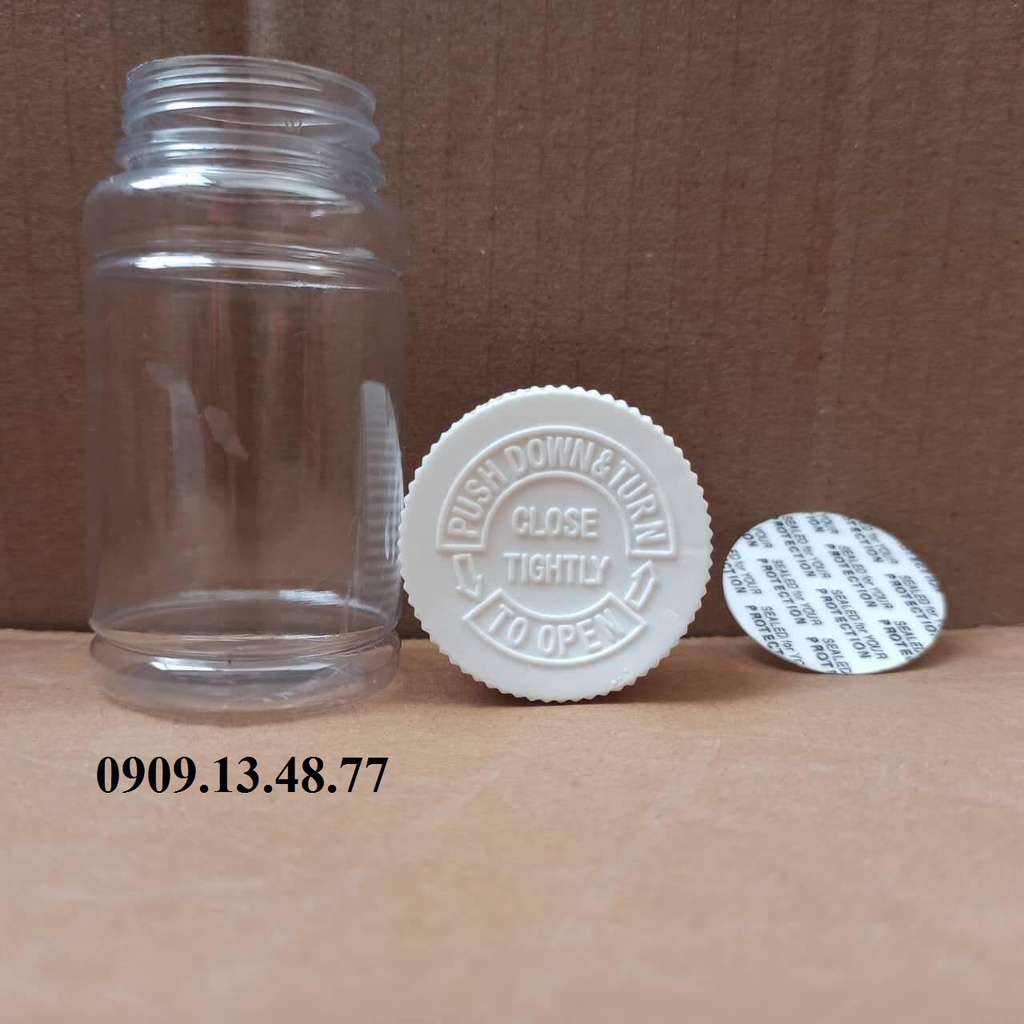 Hủ nhựa đưng thuốc 100cc, lọ đựng thực phẩm chức năng, lọ đựng viên nang 40 viên, lọ đưng trà giảm cân 100cc