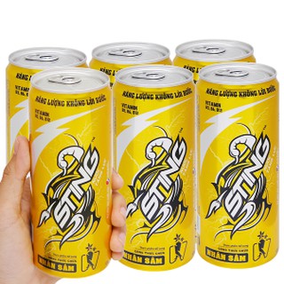 LỐC 6 CHAI VÀ LON STING 330ML