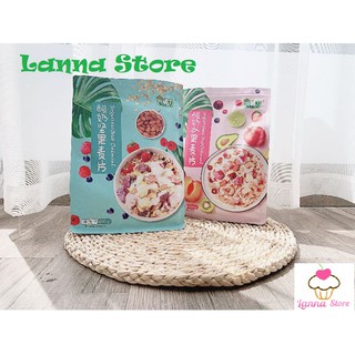 [GIẢM CÂN] Ngũ cốc sữa chua mix hạt, hoa quả YOGURT, NUTS OATMEAL gói 400g - GUJIALI Đài Loan