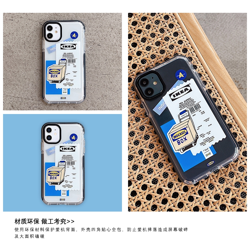 iPhone 12 Ốp điện thoại mềm in logo IKEA cho iPhone 11 Pro MAX i7 i8 plus XR XS MAX iPhone XS | BigBuy360 - bigbuy360.vn