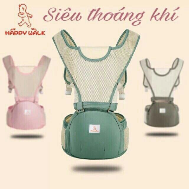 Địu happy walk siêu thoáng khí mã 809