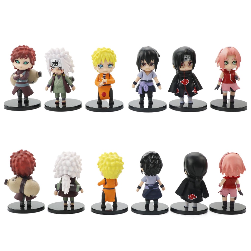Set 12 nhân vật Naruto phong cách ChiBi siêu dễ thương cao 7cm - NTR05