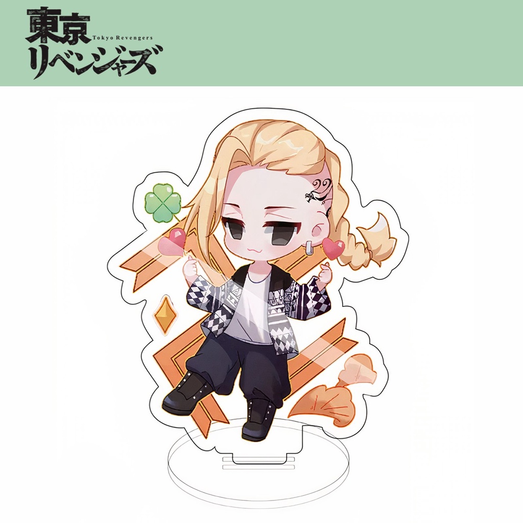 Mô Hình Standee Anime Tokyo Revengers Nhân vật chibi MIKEY DRAKEN Chất liệu Acrylic trang trí góc học tập bàn làm việc