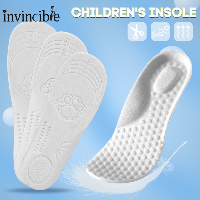 Miếng Lót Giày Thể Thao Thoáng Khí Thấm Hút Mồ Hôi Giảm Đau Cho Bé