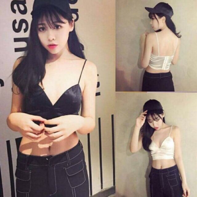 Áo Bra hai dây croptop phi bóng - 089