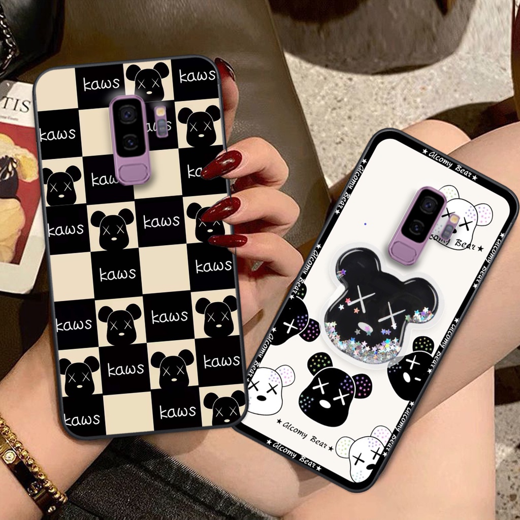 Ốp lưng Samsung S9 / S9 Plus / S9+ trái tim họa tiết caro, mikey họa tiết beabrick kaws cute