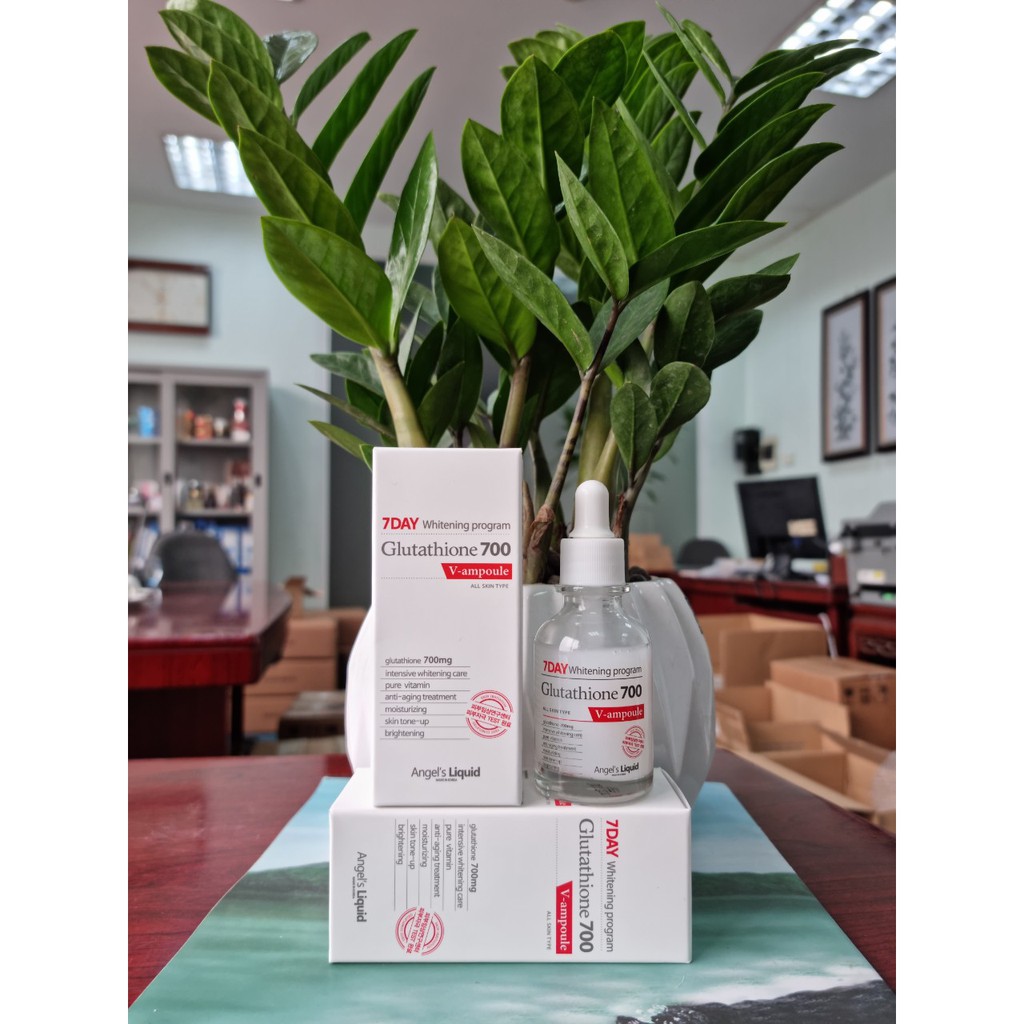 Serum Dưỡng trắng và cấp ẩm 7Day Whitening Program Glutathione 700 V-Ample 30ml