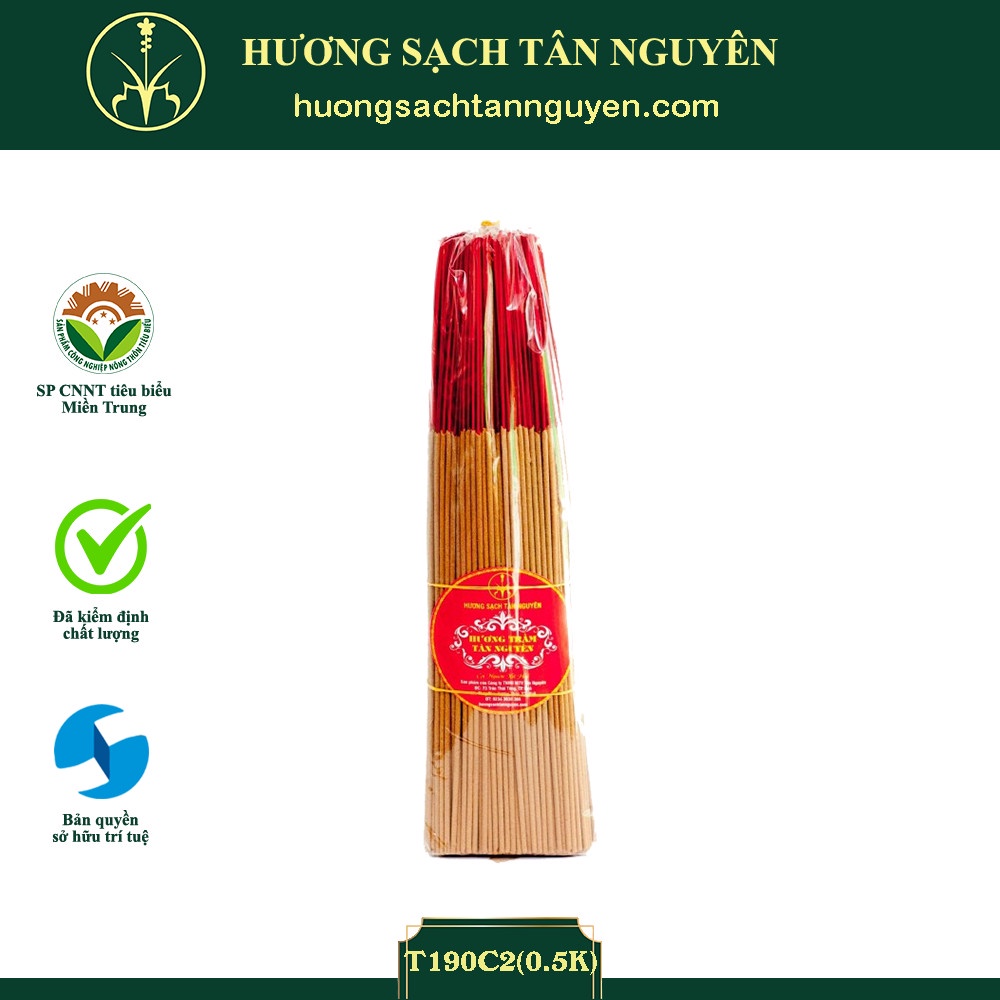 Nhang trầm hương sạch Tân Nguyên, hương trầm cao cấp, trầm hương thơm tự nhiên, an toàn cho sức khỏe người dùng túi 500g