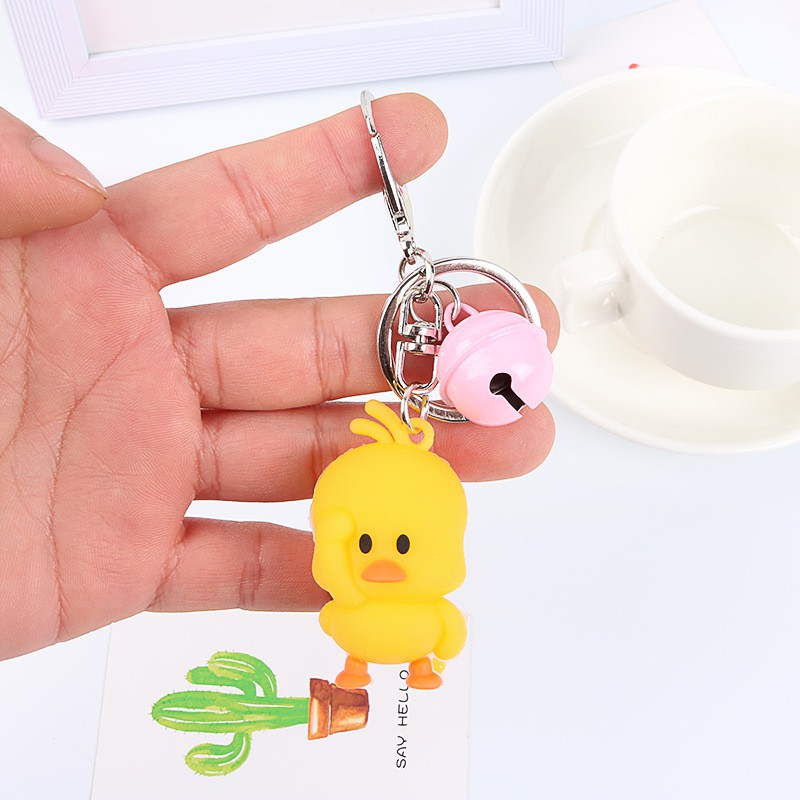 Móc chìa khóa hình chú vịt đáng yêu