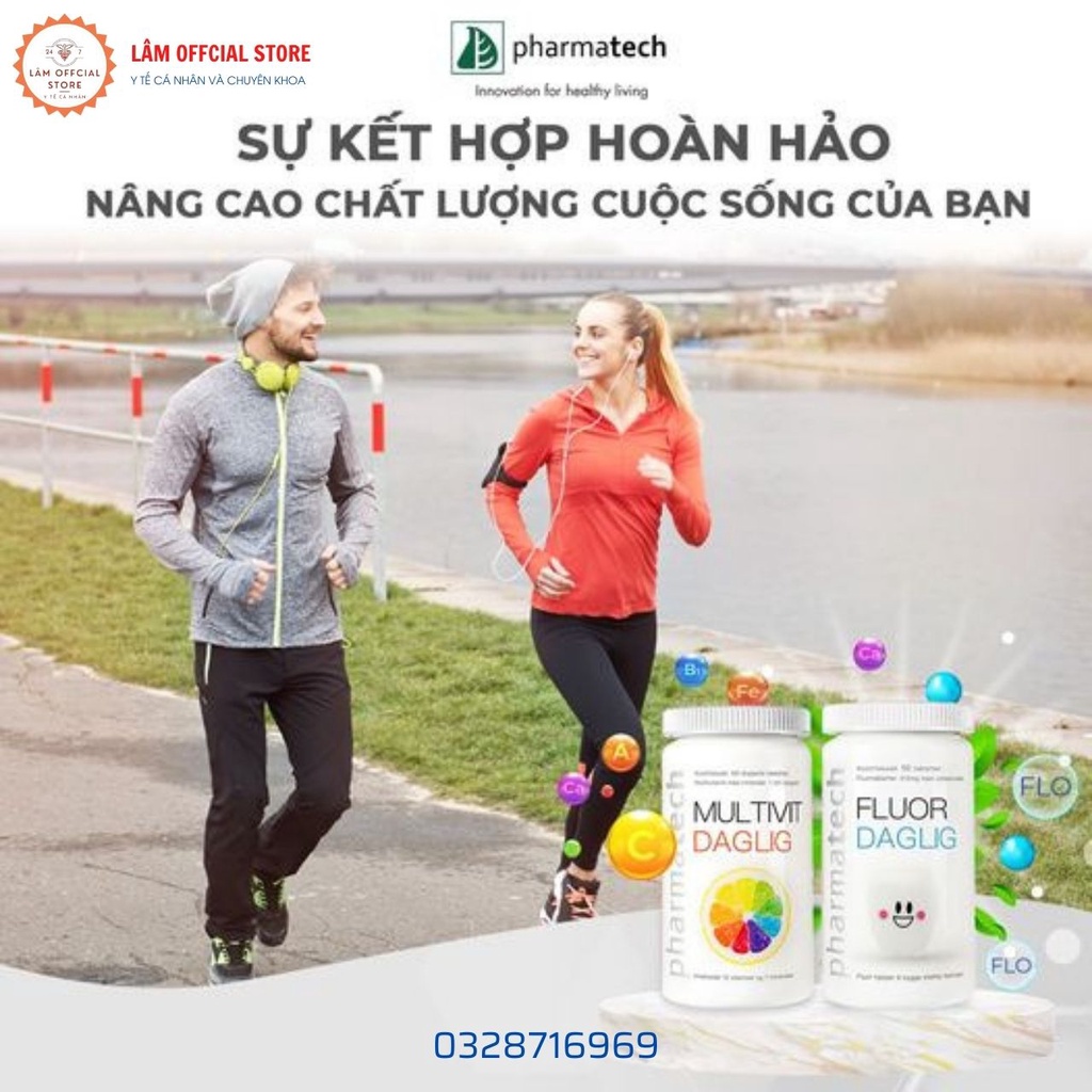 Viên uống bổ sung vitamin và khoáng chất Pharmatech Multivit Daglig