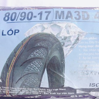 LỐP XE MÁY MAXXIS 80_90_17 KHÔNG SĂM