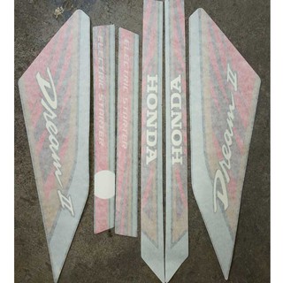 Tem xe Dream II, Decal xe Dream II màu nho LOẠI TỐT - 3 lớp - TEM XỊN