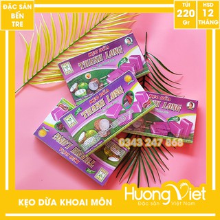 Kẹo dừa khoai môn Thanh Long 220g, kẹo dừa Bến Tre