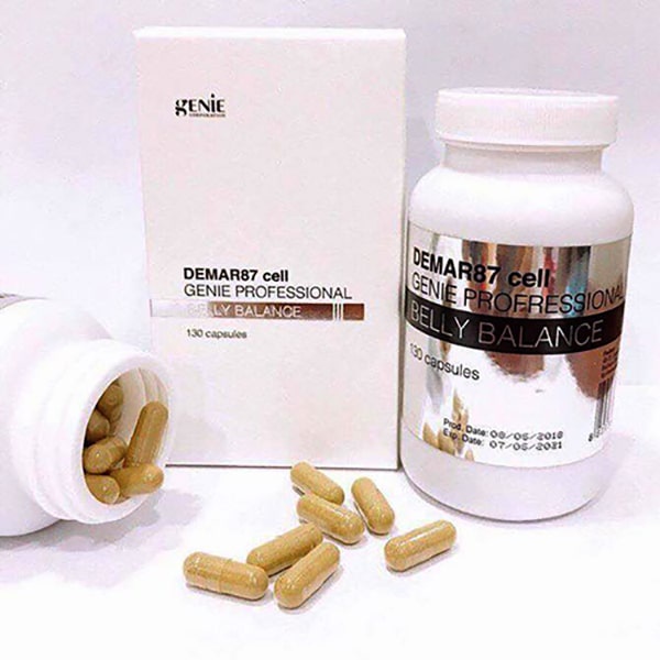 Viên Uống Hủy Mỡ Bụng Genie Demar87 Cell Professional Belly Balance 130 Viên Hàn Quốc