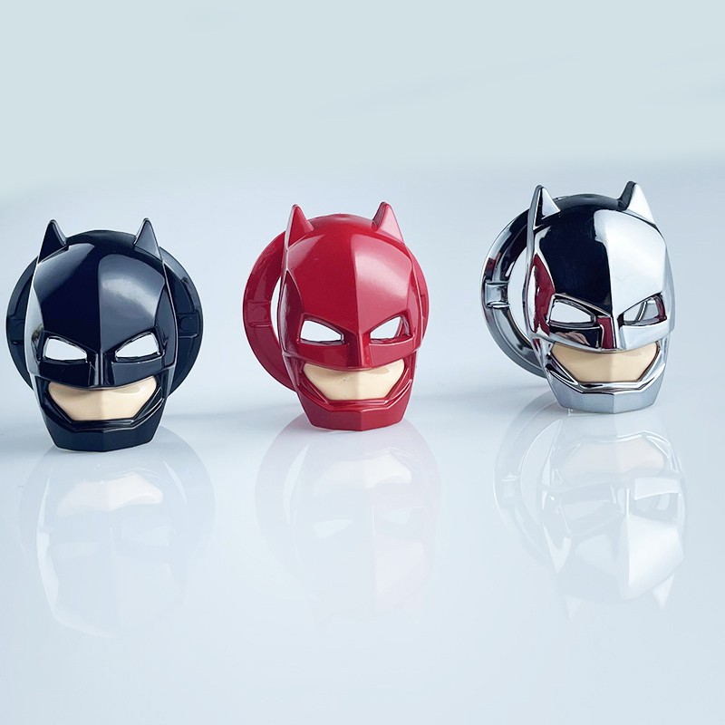 Nắp dán bảo vệ nút bấm khởi động xe hơi bằng kim loại hình Iron Man /Tiga Ultraman/Batman #yjteam67