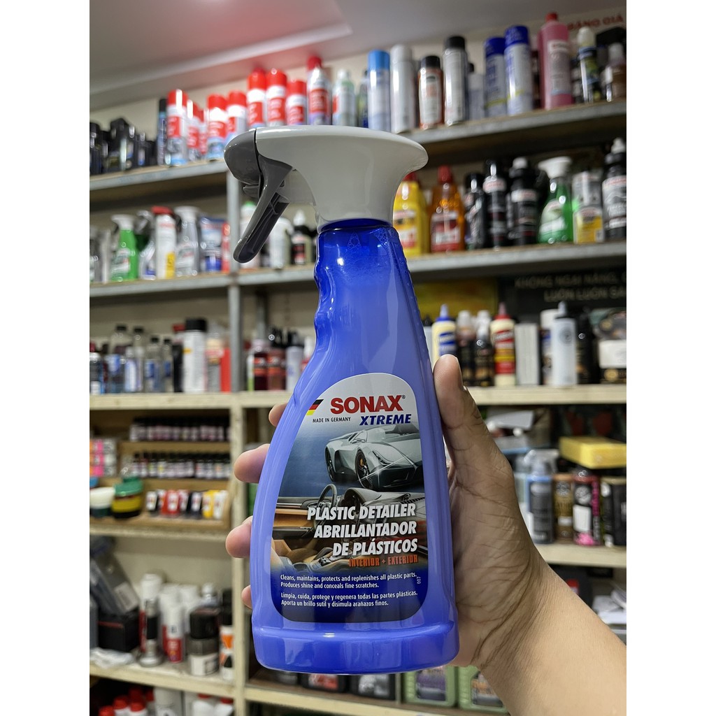 BẢO DƯỠNG NHỰA ĐA NĂNG NỘI VÀ NGOẠI THẤT XE PLASTIC CARE SONAX 255241 500ml