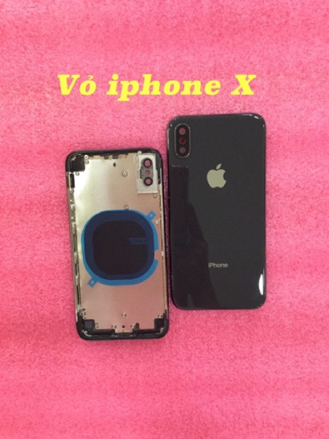 Vỏ iphone X full bộ (luôn khung sườn + bộ linh tin) zin