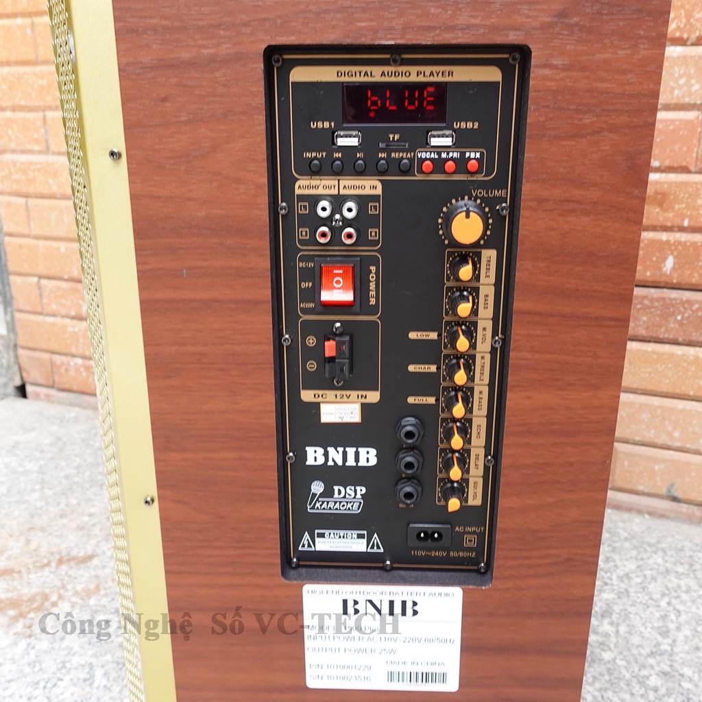 Loa Kéo BNIB 1599 Plus Loa kẹo kéo bass 40 hát karaoke tích hợp bluetooth tích hợp Micro không dây Bảo Hành 12 Tháng