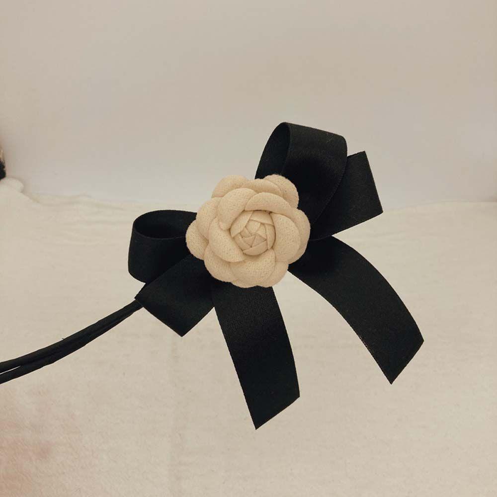 Kẹp Tóc Hình Nơ Hoa Trà Phong Cách Hàn Quốc Cho Nữ