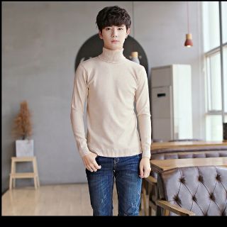 [FREESHIP 99K] Áo len cổ lọ màu be sữa