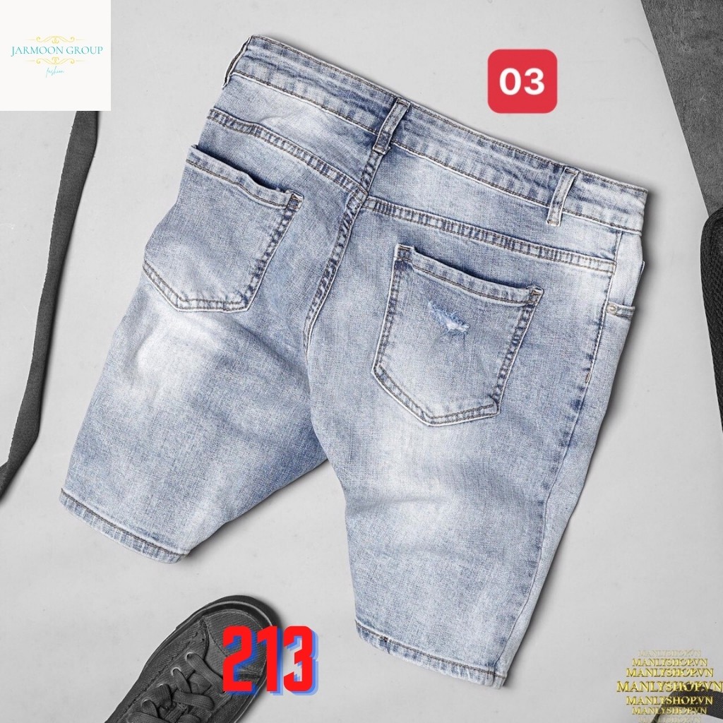 Quần Short Nam AD213JM Short Jean Nam Chất Bò VNXK Co Dãn Cao Cấp Rách Xước Cao Cấp SHV Giá Gốc Tận Xưởng (44-70KG) | BigBuy360 - bigbuy360.vn